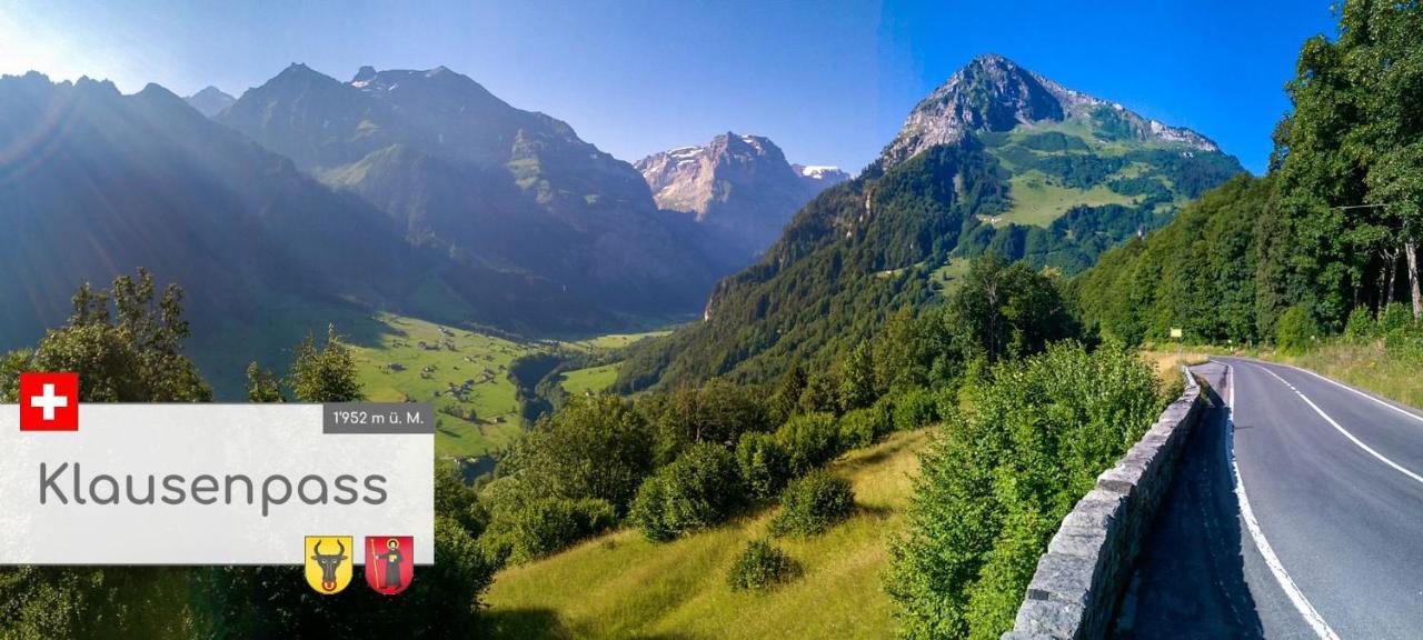 Diese Einfache Unterkunft- Bergheimat Ist Nur Fuer Backpacker- Rucksacktouristen Und Radfahrer - Huettenfeeling Im Backpackerhoues- Ganz Einfach - Ganz Unkompliziert - Ganz Relaxd Villa Linthal Esterno foto